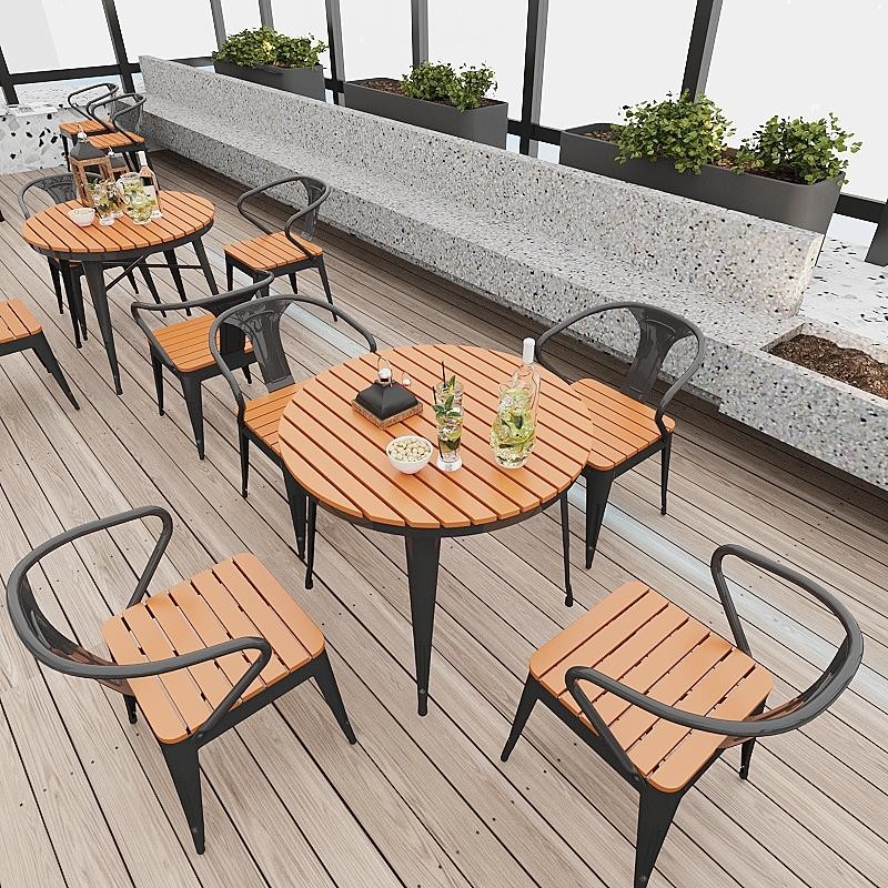 Outdoor Table and Chair Set for Patio, Outdoor Small Round Table ...