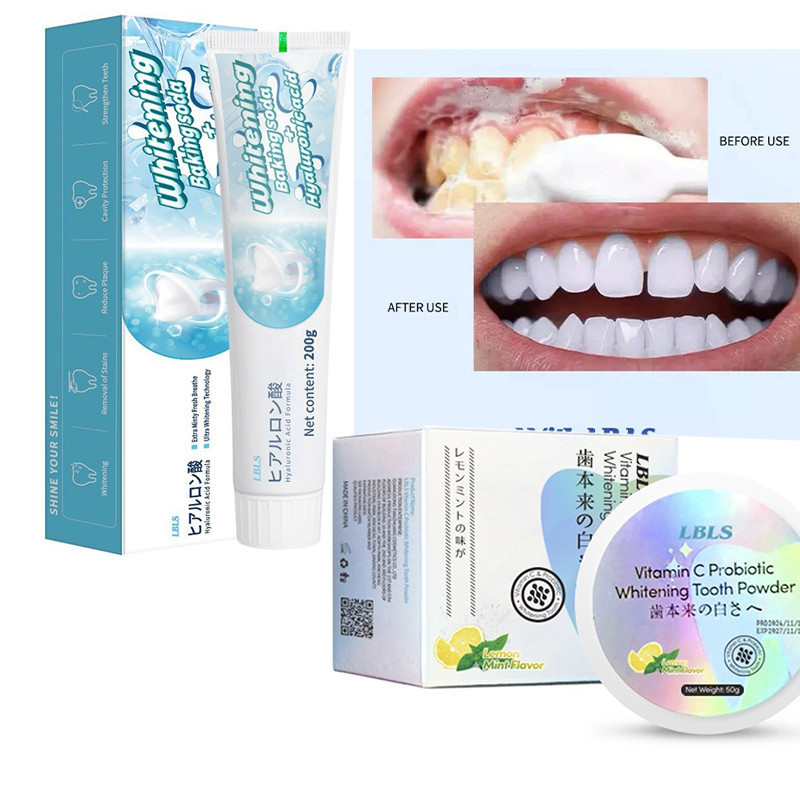 LBLS Whitening Tooth Powder Vitamin C Probiotic for a Brighter Smile ...