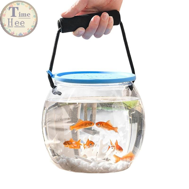 Curated visual reference: Gallery Detail: Timehee Portable Round Aquarium With Lid And Handle Leak Proof