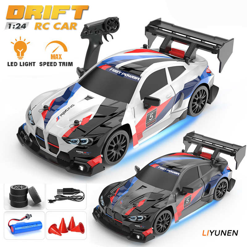 1:24 RC Drift 4WD Car NEW BMW Model GTR Porsche 911 Remote Control Car Toy  Proportional Throttle High Speed Sport Racing Dodge Mustang Car Kids Toys