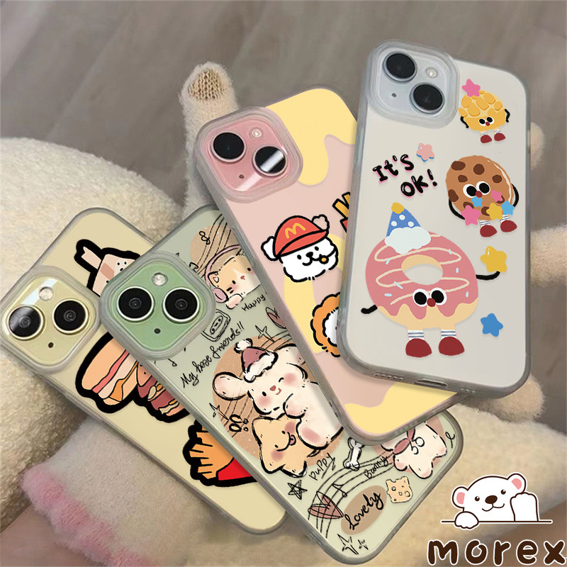 Aazon.co: FLIRACON Cute Cartoon Bear Rabbit Cake Flower Flowerpot Soft Phone Case Copatible