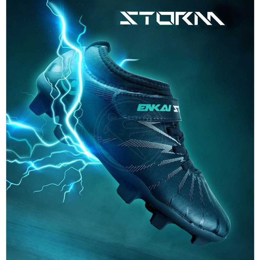 Children's Football Shoes - ENKAI STORM JR FG Black - 22095 - ORIGINAL ...