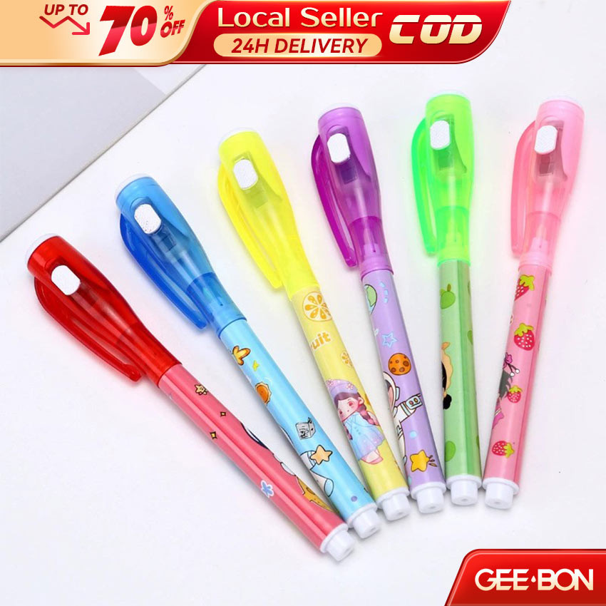 GEEBON Multifunctional Invisible Ink Light Pen Magic Highlighter ...