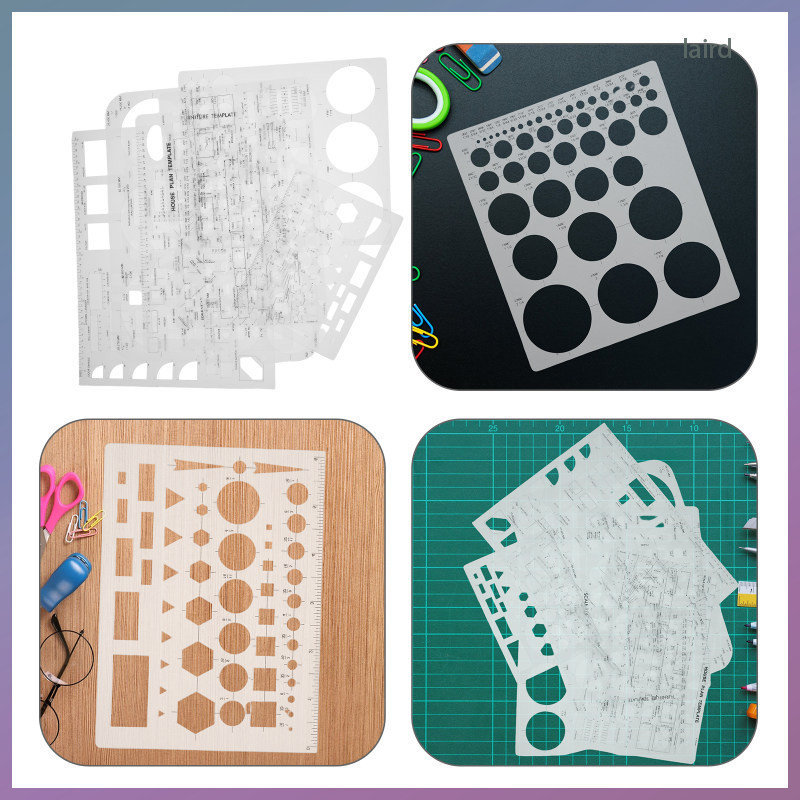 6 pcs painting template architecture kit architectural drafting