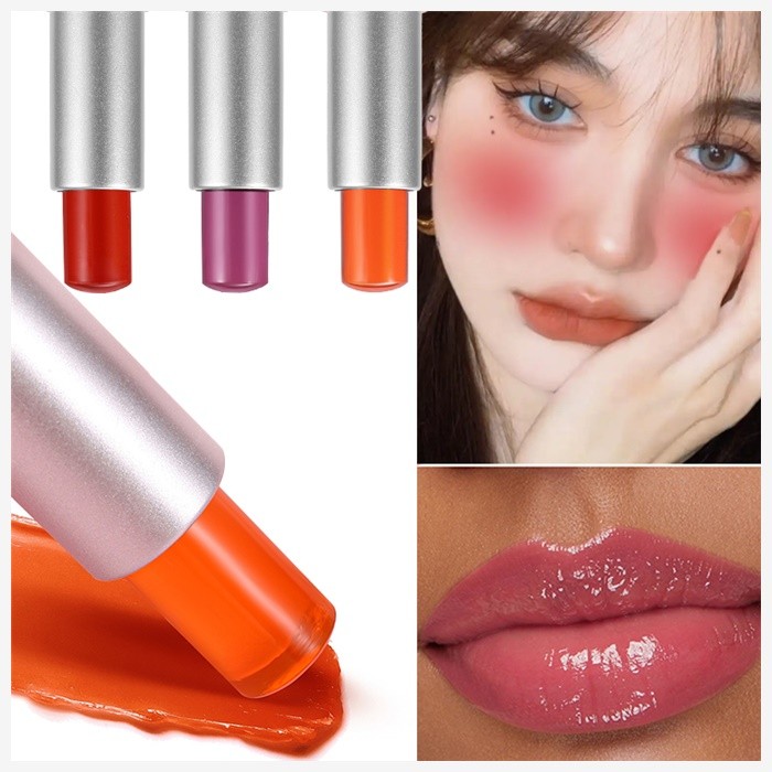 COD Pink Jelly Lip Balm Cheek Colored Long-Lasting Moisturizing Pink ...