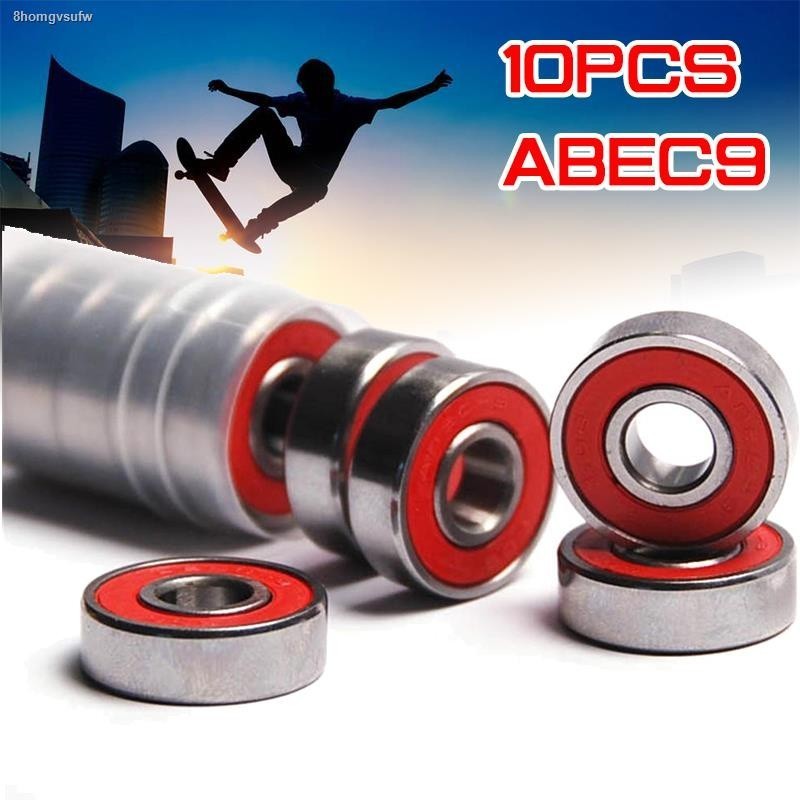 COD☆10x ABEC9 608 2RS Inline Roller Skate Wheel Bearing Red Sealed