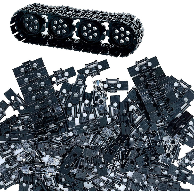 88Pcs Technic Parts Tank Track Wheels Treads Chain Links Motorcycle Car ...