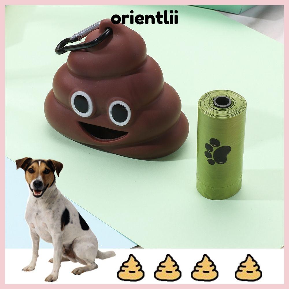 ORIENTLEE Poop Bag Storage Box Litter Picker Fecal Shape Portable Poop ...