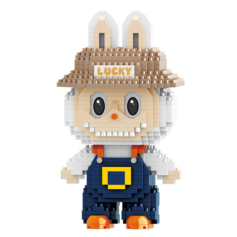 Linkgo Micro Blocks Anime Mini Building Toy Nanoblock LABUBU Cartoon ...