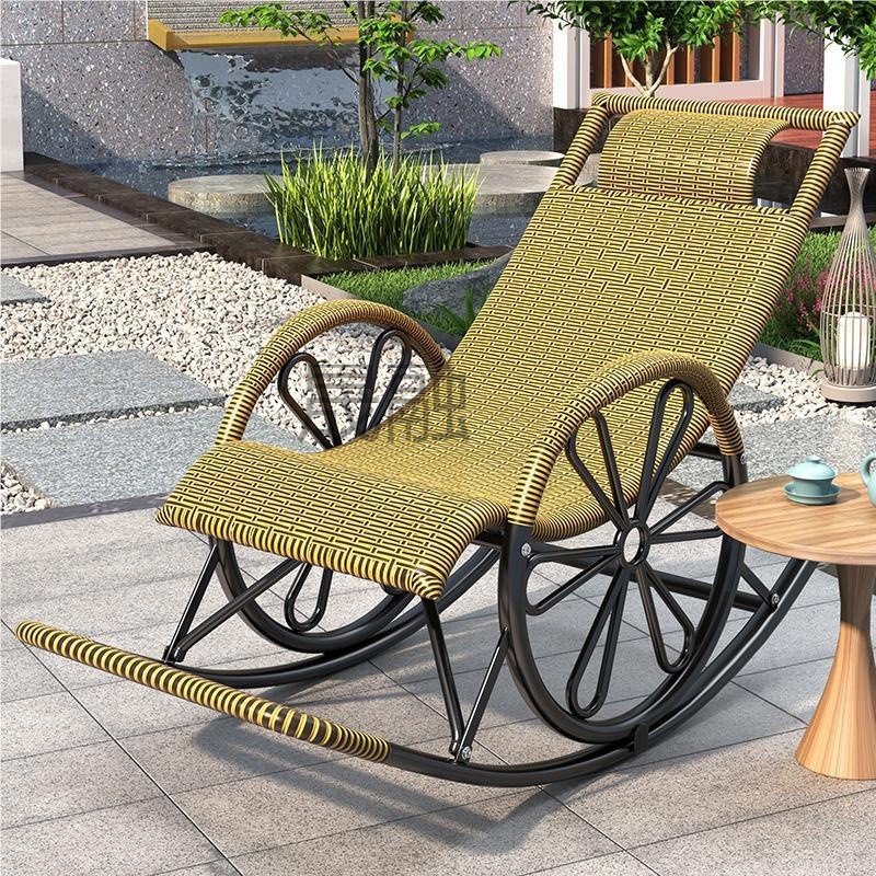 Ss New Rattan Rocking Chair Recliner Elder Reclining Rattan Chair ...