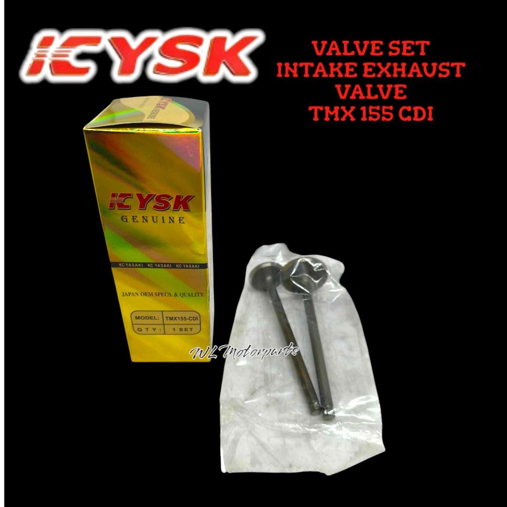 TMX 155 CDI VALVE SET (INTAKE EXHAUST VALVE) YSK GENUINE JAPAN QUALITY ...