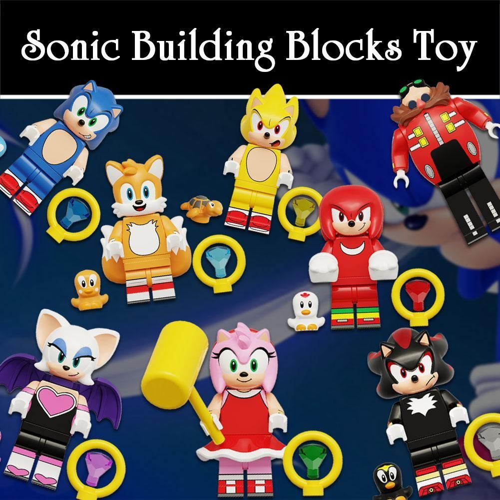 Sonic Building Blocks Toy Amy Rose Echidna Shadow Blaze Blocks Infinite ...