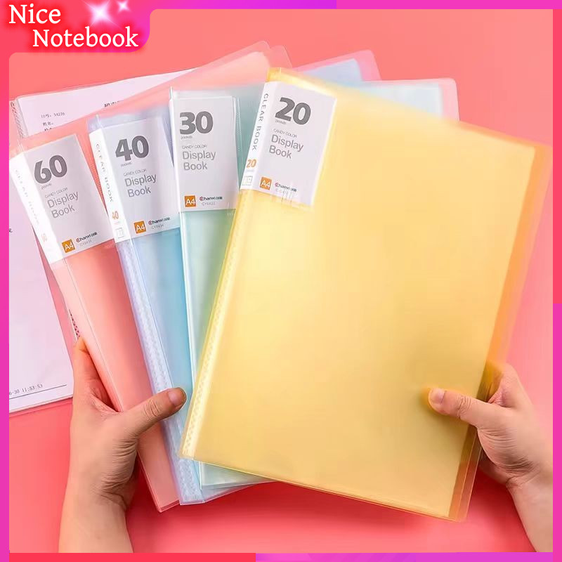 A4 Large Capacity Folder Document Paper Organizer Colorful Cover Folder ...