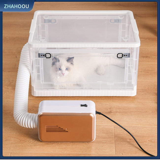 zhahoou Pet Drying Box For Cats Dogs, Portable Pet Dryer Crate Cage