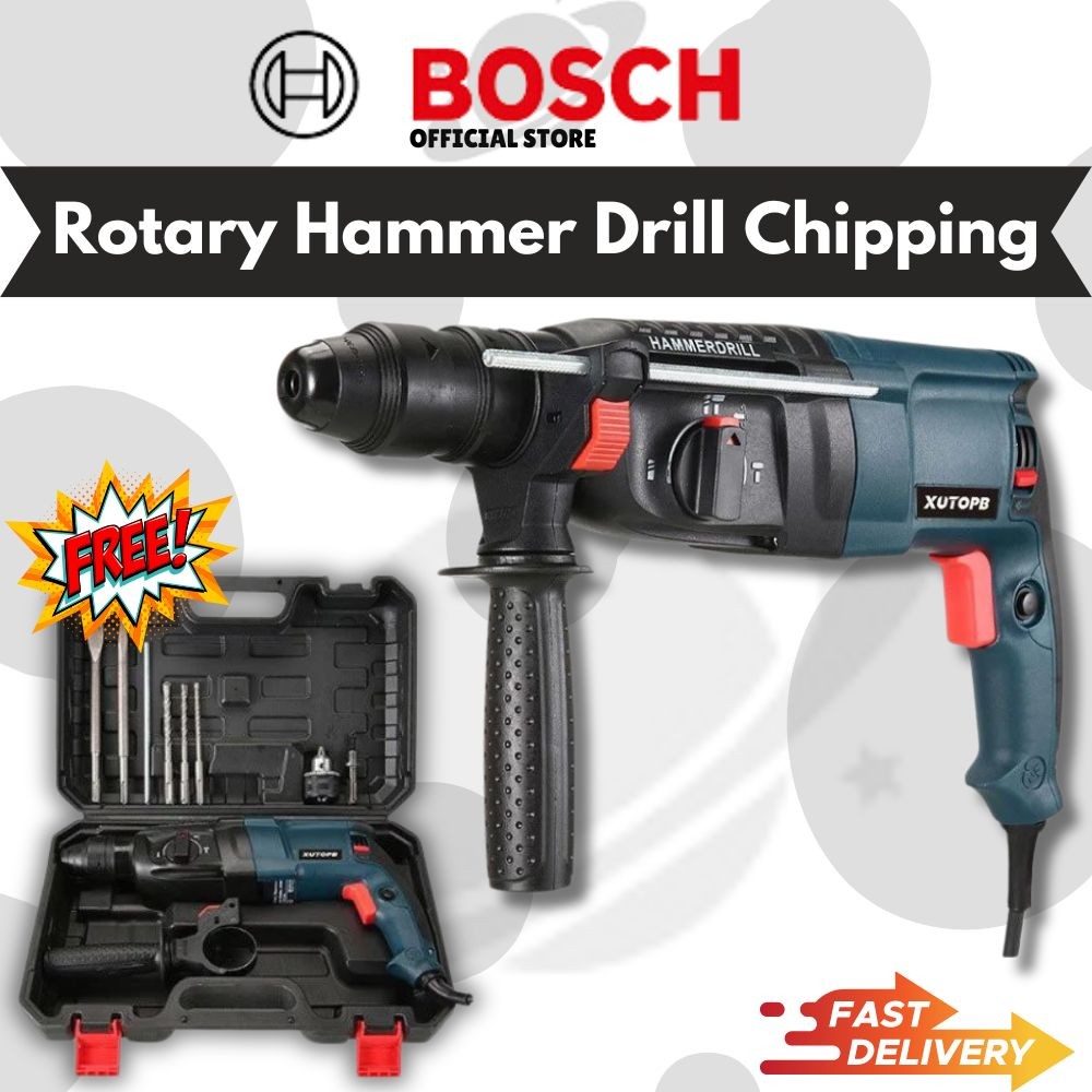 BOSCH 3Mode Rotary Hammer Drill Chipping Gun Impact Drill Jack Hammer