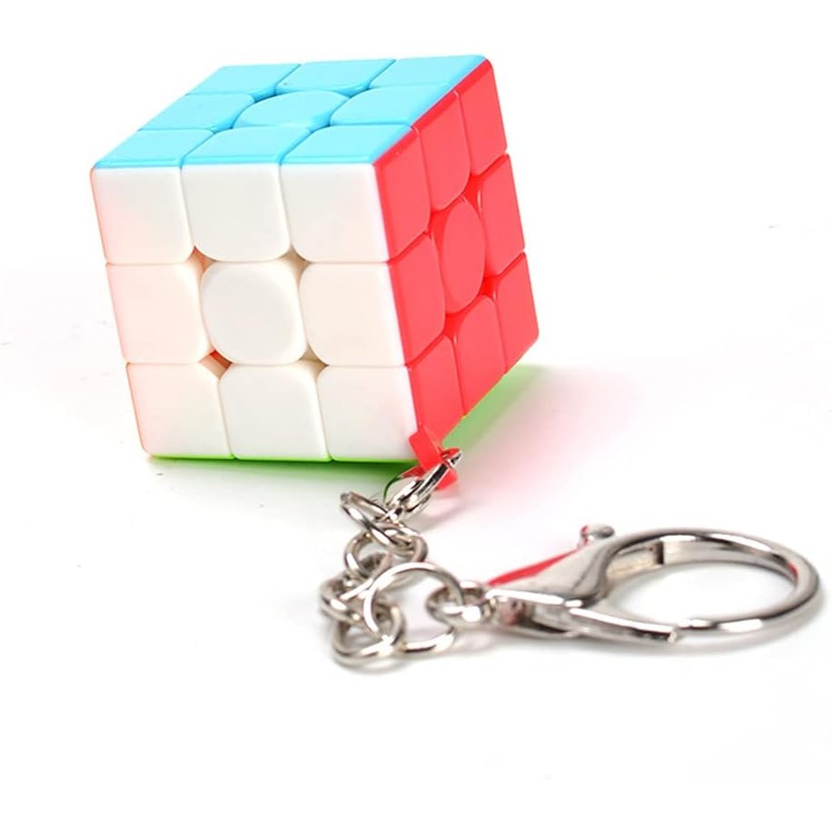 Mini Keychain Cube, Mini 3x3 Keyring Cube 3x3 Magic Cube Puzzle Toys ...