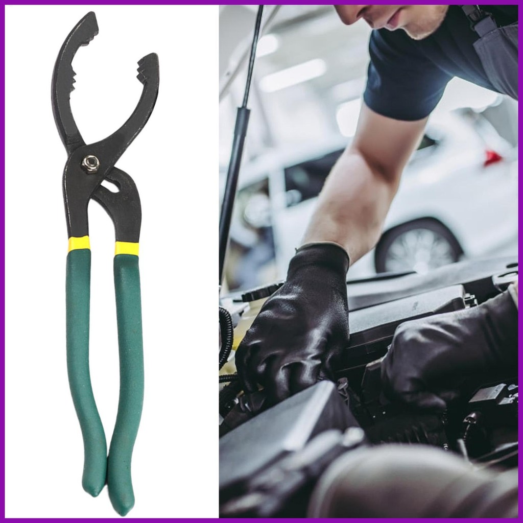 Pliers Wrench – Non-Slip Adjustable Wide-Opening Channel Lock Pliers For Plumbing, Conduit & Oil Filters, 11.8" Steel With Ergonomic Grip