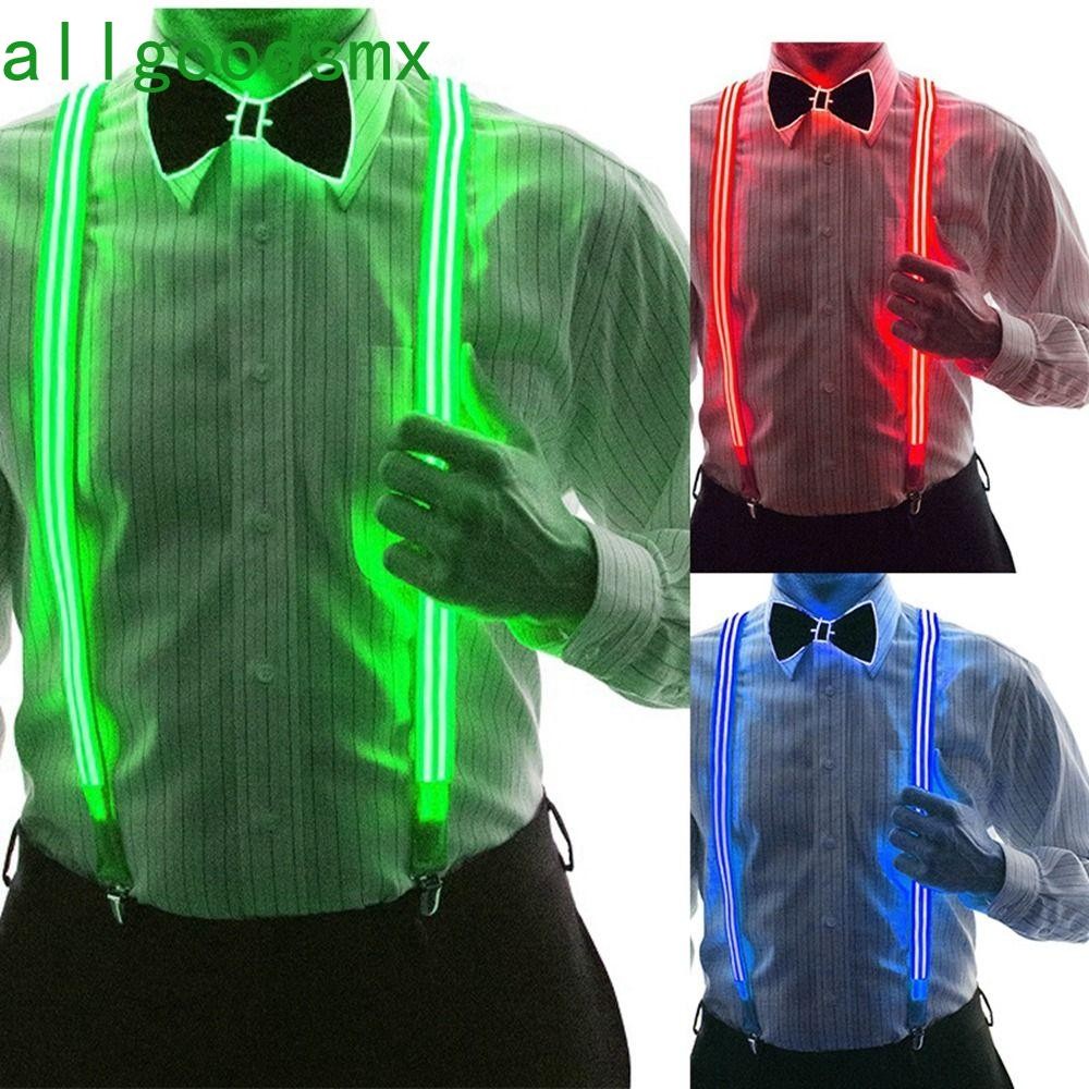 ALLGOODS LED Suspenders Clips Adjustable Trousers Y-Back Braces Straps ...