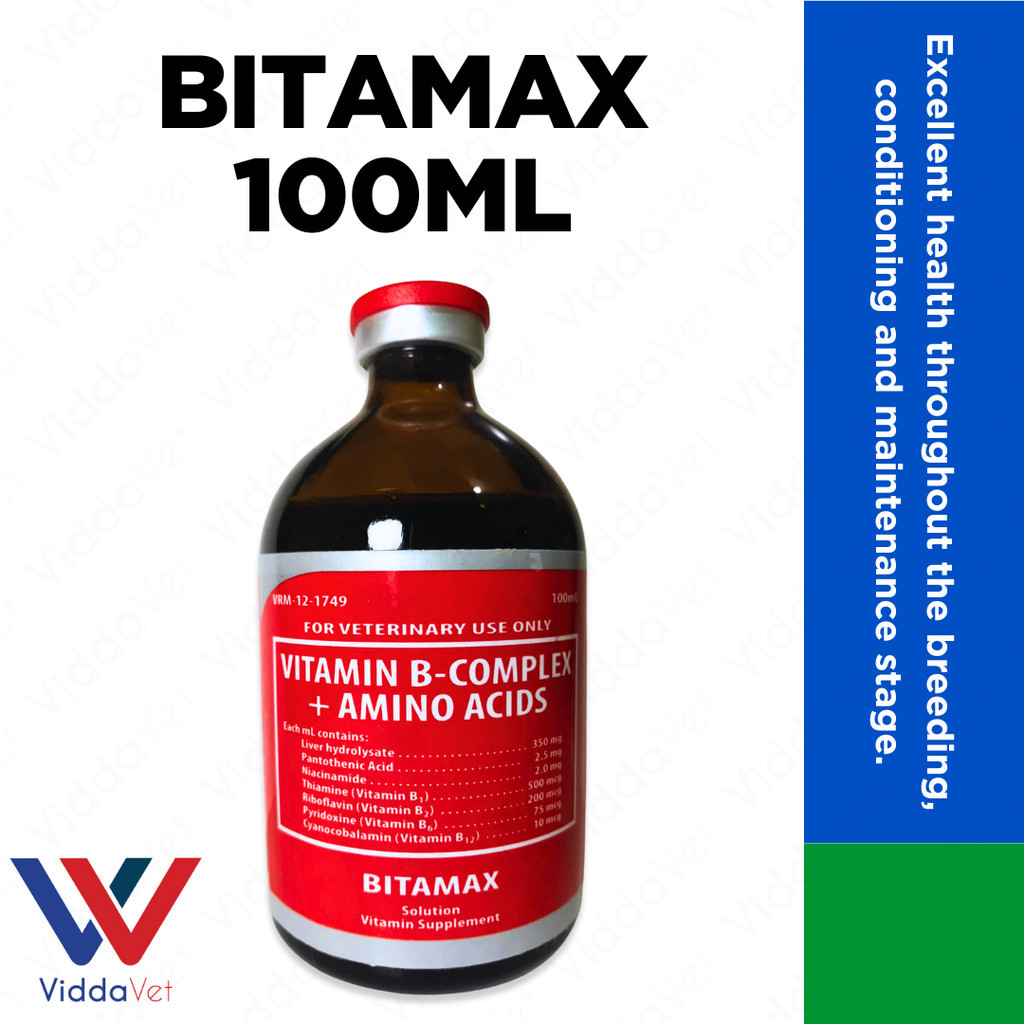 B Complex Vitamin Injection for Animals Bitamax 100ml | Shopee Philippines
