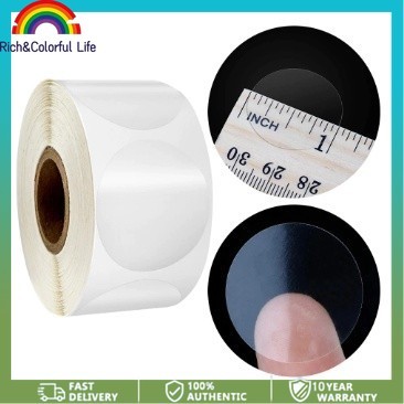 500Pcs A Roll Round Pvc Transparent Sticker Scrapbooking and Seal ...
