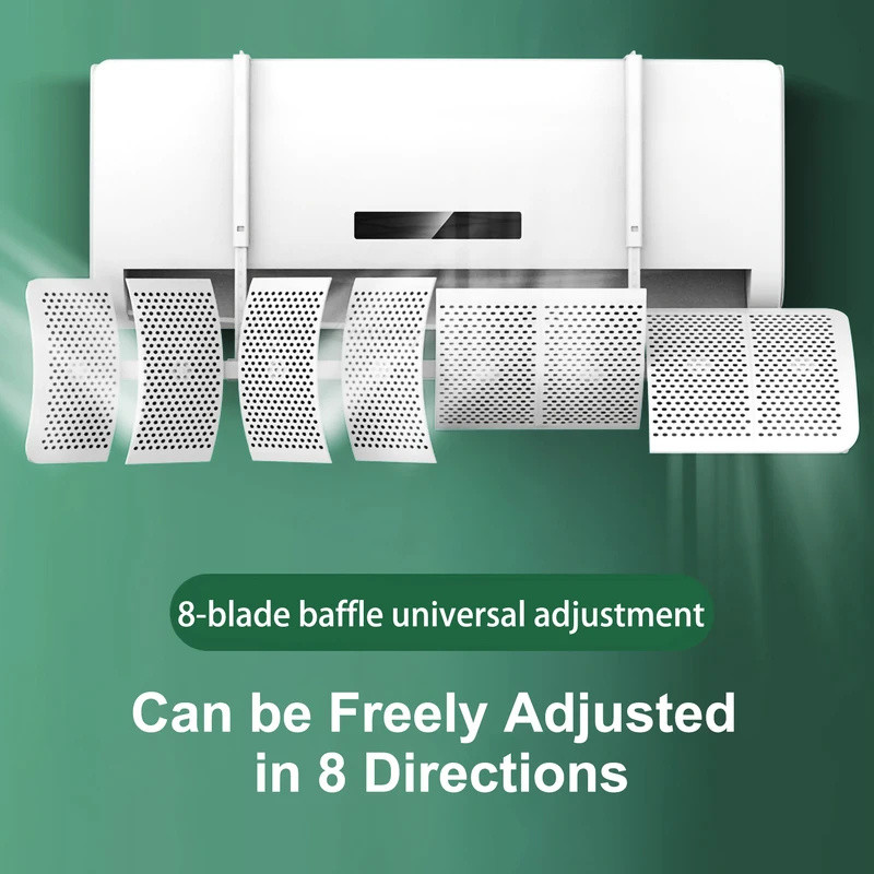 8-leaf air conditioner wind deflector Multi-angle adjustment to prevent ...