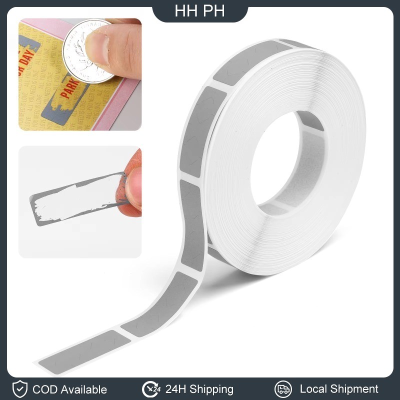 1000PCS 60x220mm Manual Scratch Sticker Labels Grey Tape in Rolls ...