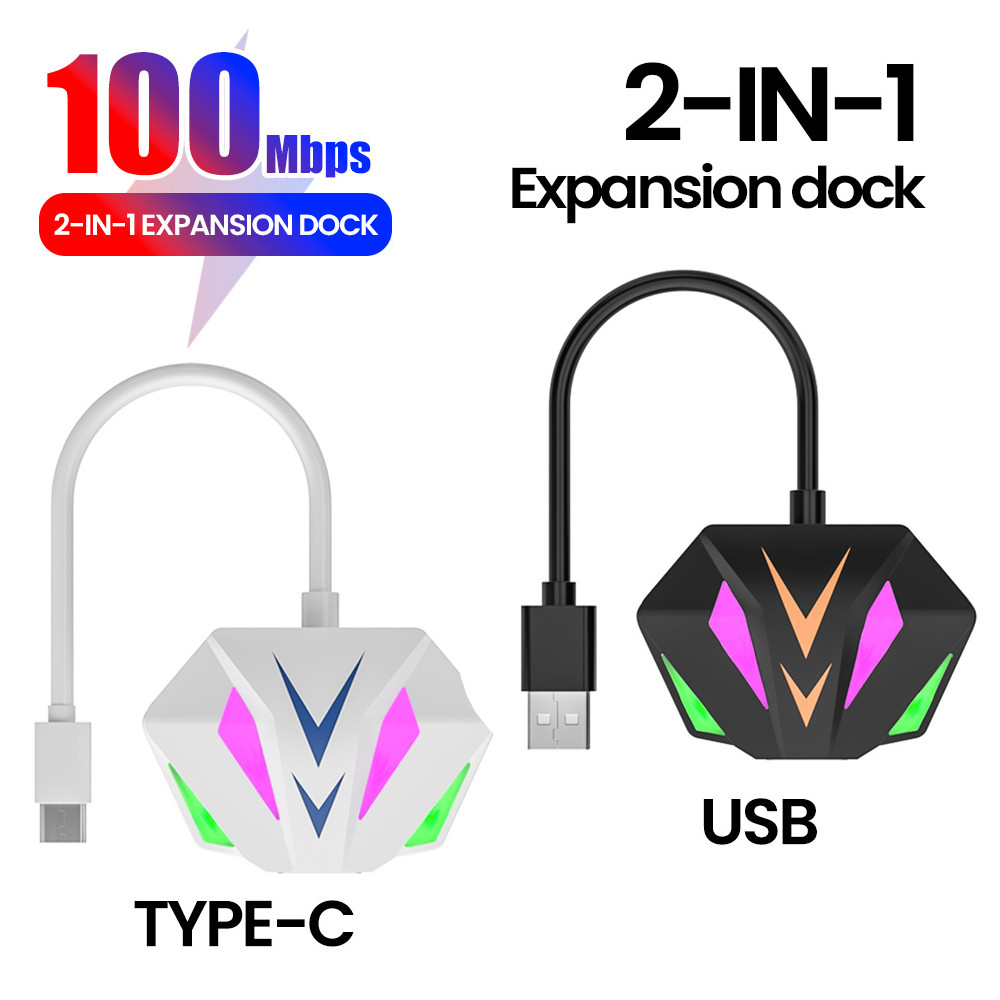 Wired Colorful USB/Typec to 100 Gigabit RGB Card External