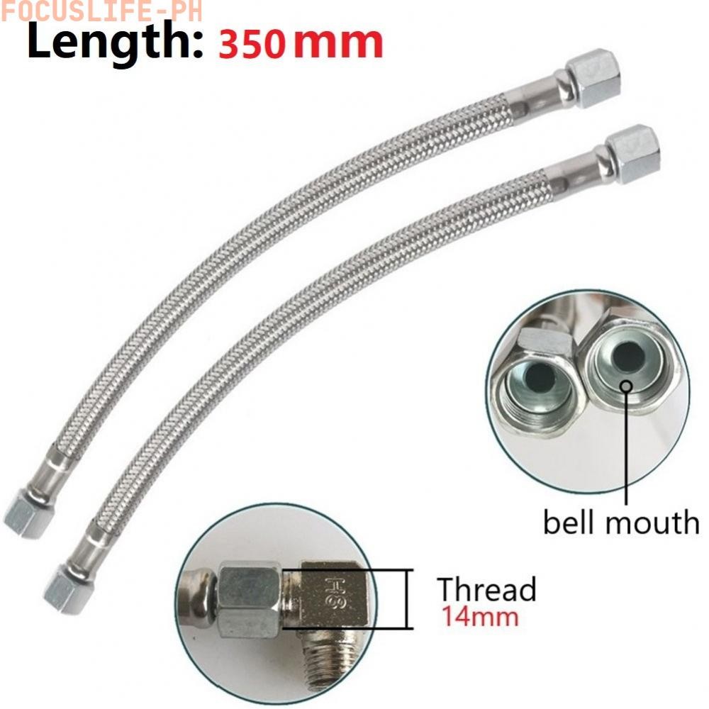 2 Tuyaux Flexibles Pour Compresseur 350mm – Raccord F14x1.5mm, Sans Huile, Faciles à Installer