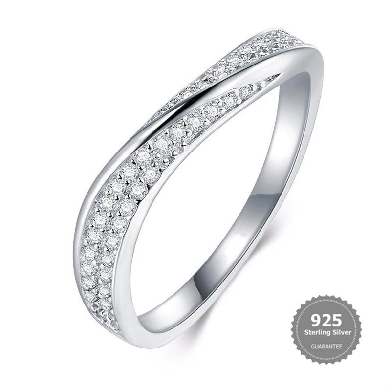 S925 Silver Mobius Ring Diamond Ring Pure Temperament Premium Jewelry ...