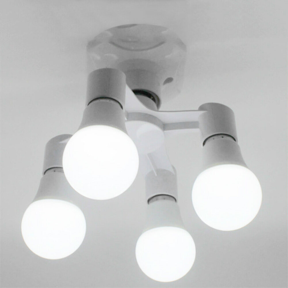 LGAO 3 in 1/4 in 1 E27 Base Socket Splitter LED Light Lamp Bulb ...