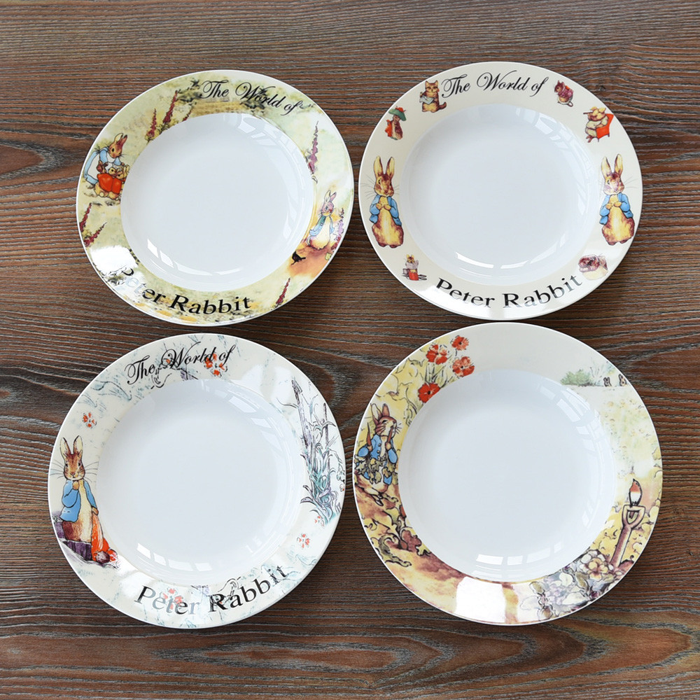 British Peter Rabbit Dish Plate Pasta Plate Fruit Bone China Plate ...