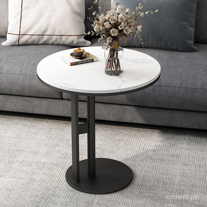Light Luxury Stone Plate Side Table Small Coffee Table Sofa Corner ...