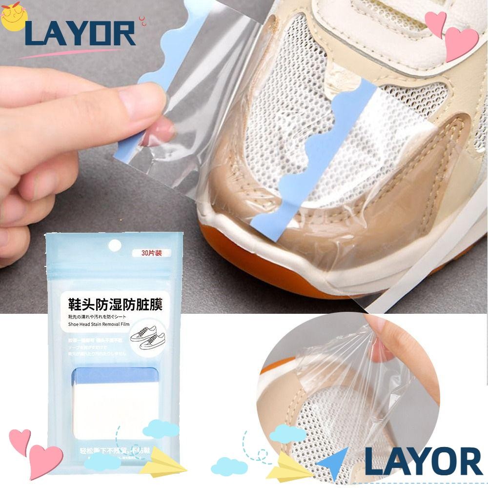 LAY 30Pcs Shoe Toe Rain Stickers, Household Cleaner Shoe Head Stain ...