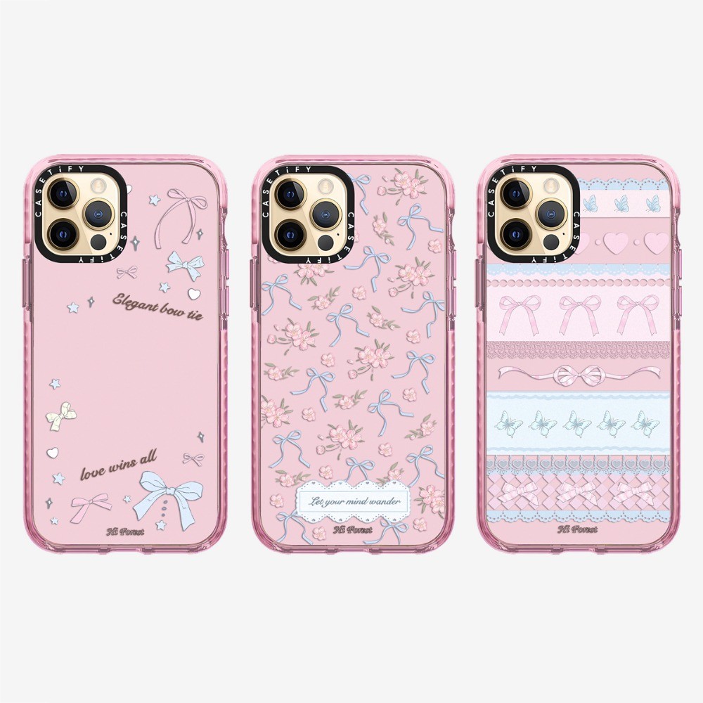 Full Screen Bow Flower Ribbon Forest Morning Post Phone Case for IPhone ...