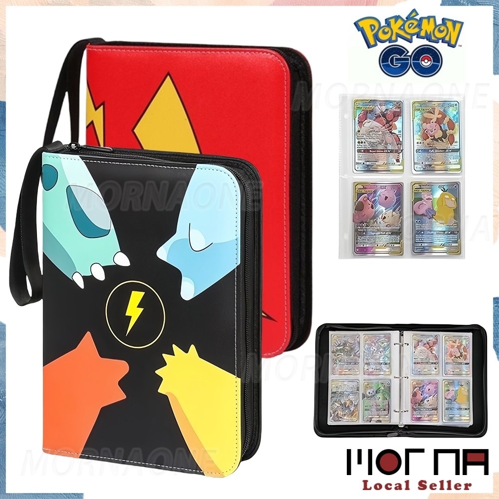 400-Slot Pokemon Card Binder Album with Zipper, Yugioh Pokemon Card Binder  Album Pocket Size 67x92mm | Shopee Philippines
