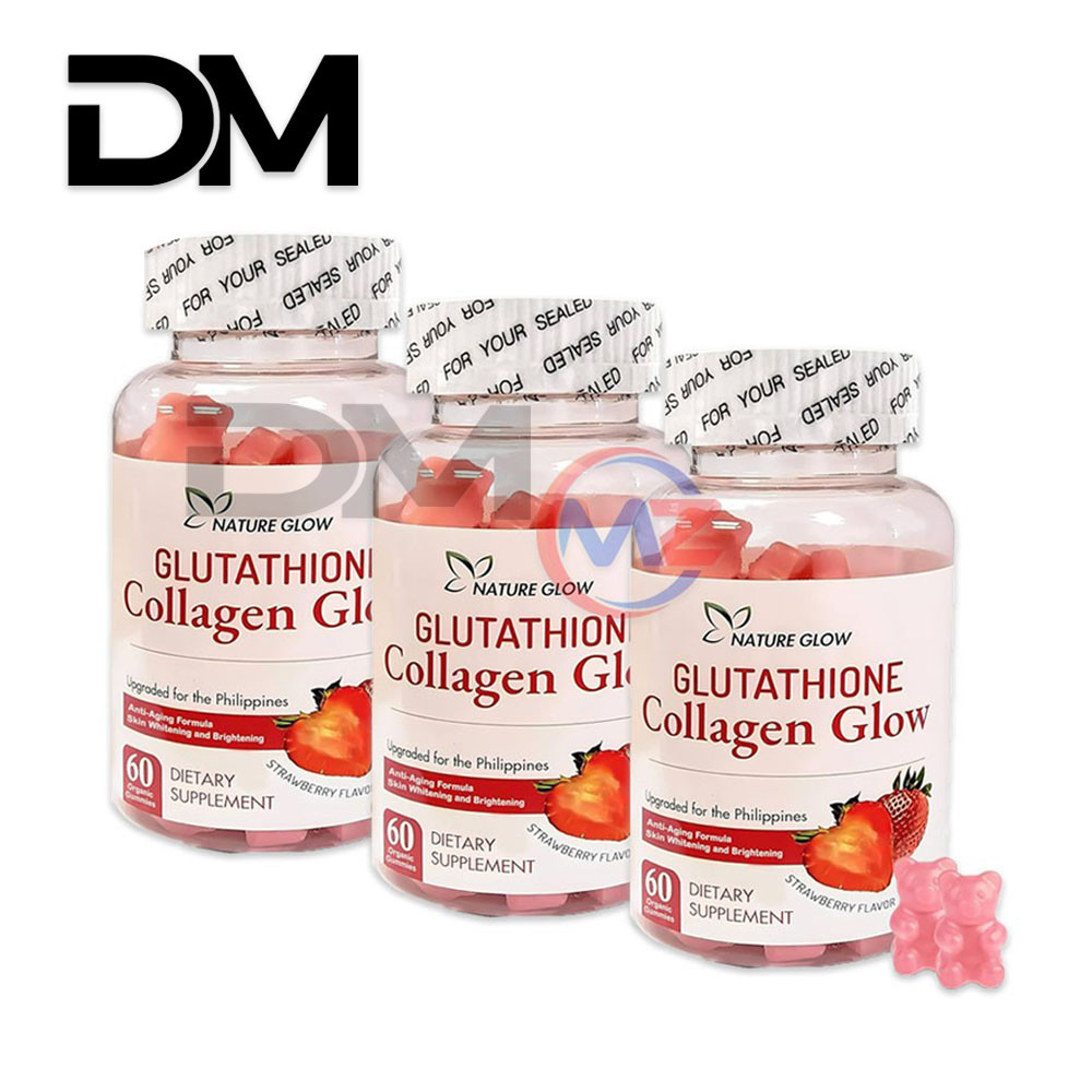 DM ( SET OF 3 ) Glutathione Collagen Glow Gummies Original Anti-Aging ...