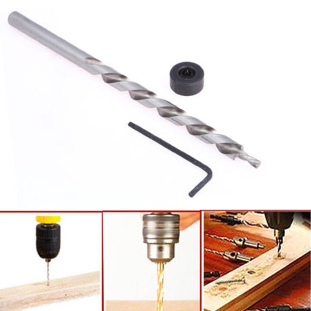 【STYLEF】Precision 14 Hex Shank Drill Bit 38 (9 5mm) for Kreg Jig Pocket