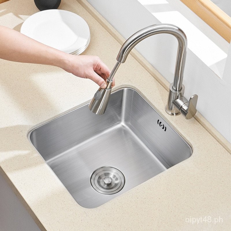 Kitchen Sink Small Single Sink Drop-in Sink Mini Washing Basin Balcony ...