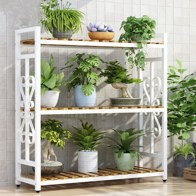 Floor Multi-Layer Jardiniere Balcony Succulent Green Radish Rack Flower ...