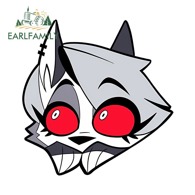 EARLFAMILY Helluva Boss Loona Car Stickers Occlusion Scratch Caravan ...