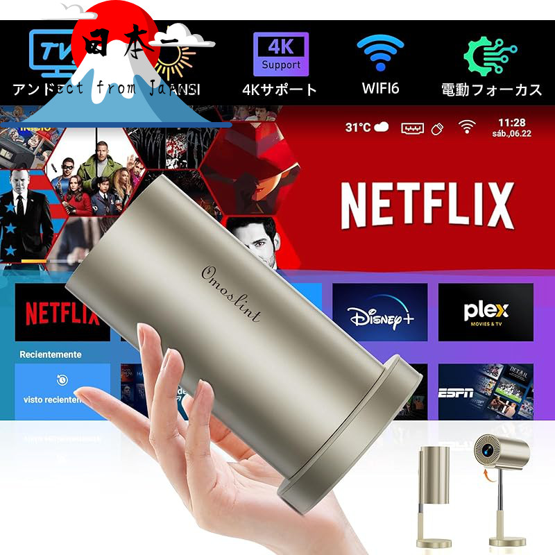 [Direct from Japan] KOSCHEAL Projector [4K / Auto-Focus & Telescopic ...