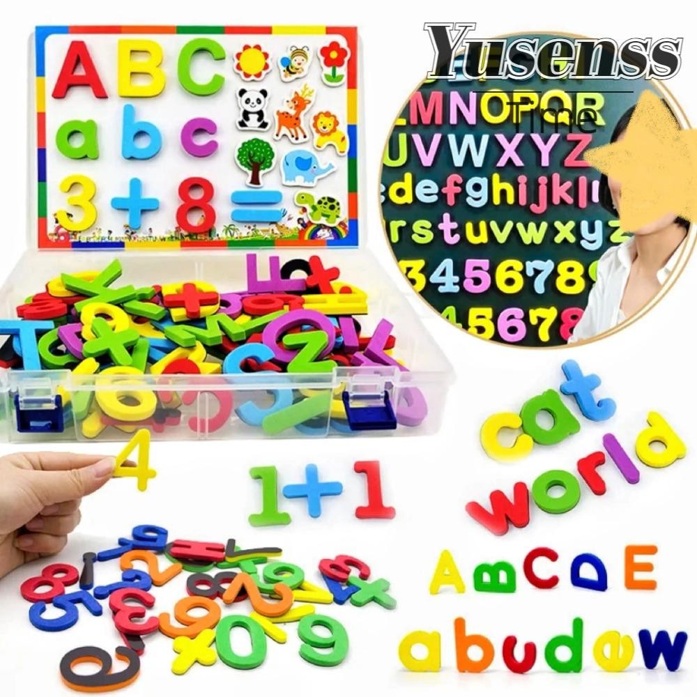 YUSENSS Magnetic Letters Number, Uppercase/Lowercase Number Fridge ...