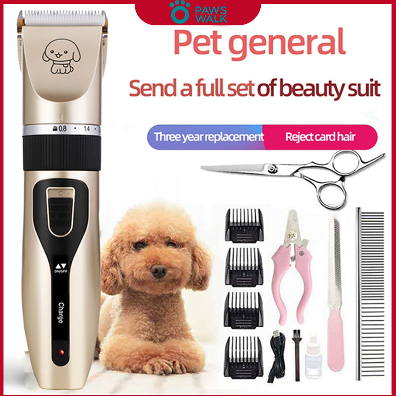 Rechargeable Dog Razor Grooming kit Heavy Duty Pet Shaver Clipper Razor ...