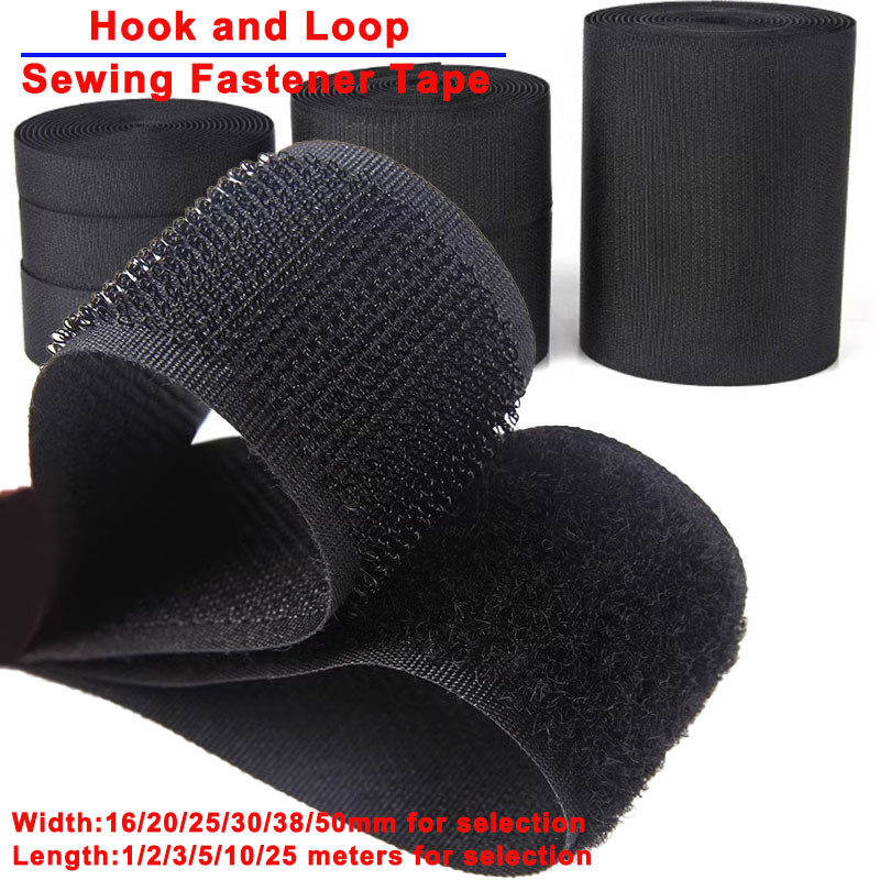 1Meter Sew On Hook and Loop Tape Fastening Nylon Fabric Tape Non ...