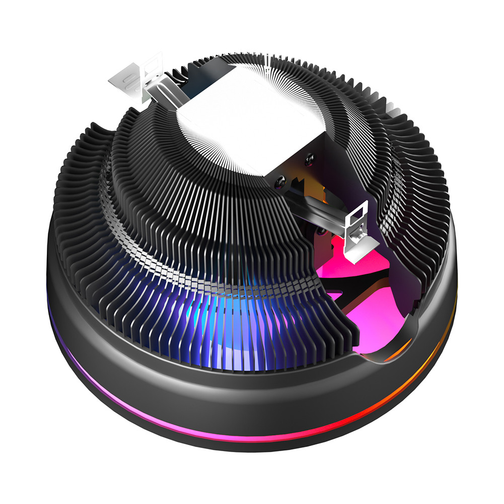 RGB CPU Cooler Quiet CPU Radiator 124mm 12V 4PIN PWM Fan for Intel LGA ...