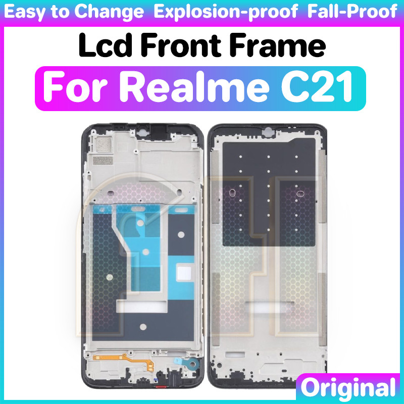 LCD front Display frame For realme C21 Front Housing Middle Frame ...
