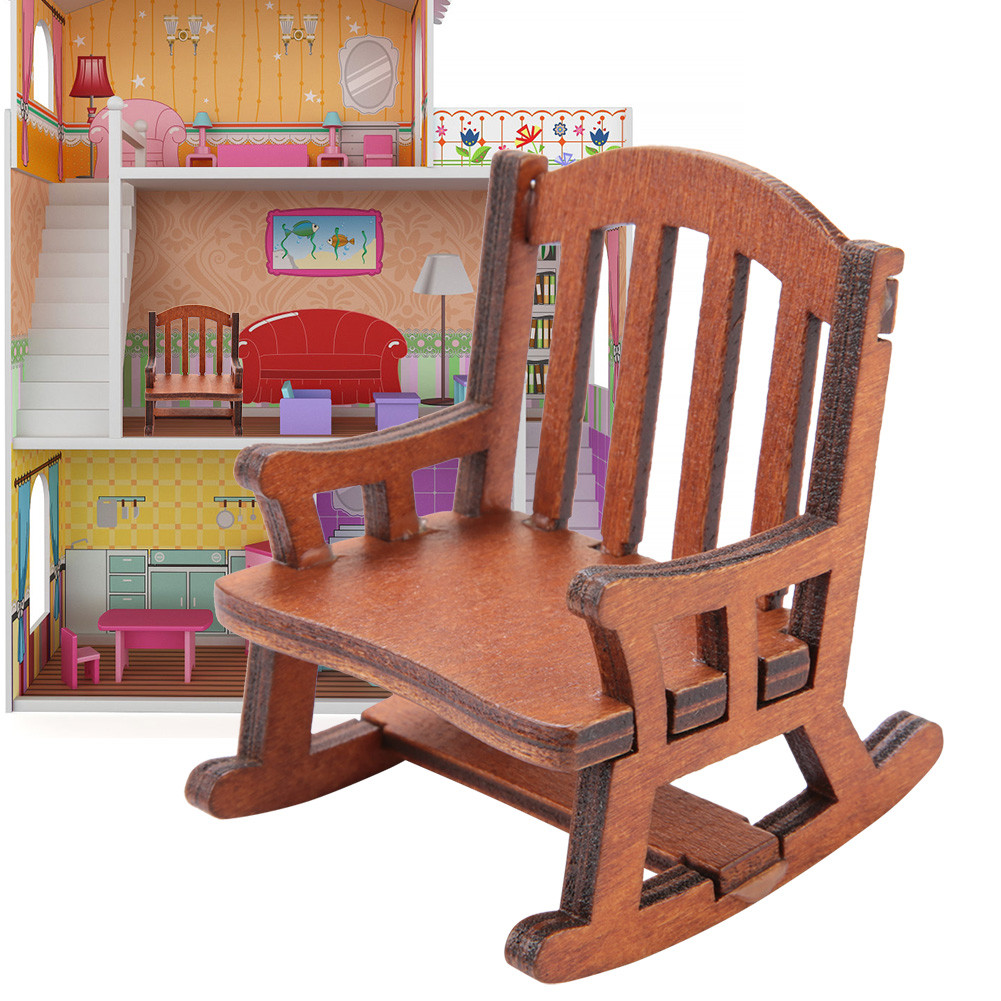 Henye Dollhouse Rocking Chair Durable Generous And Elegant For Home ...