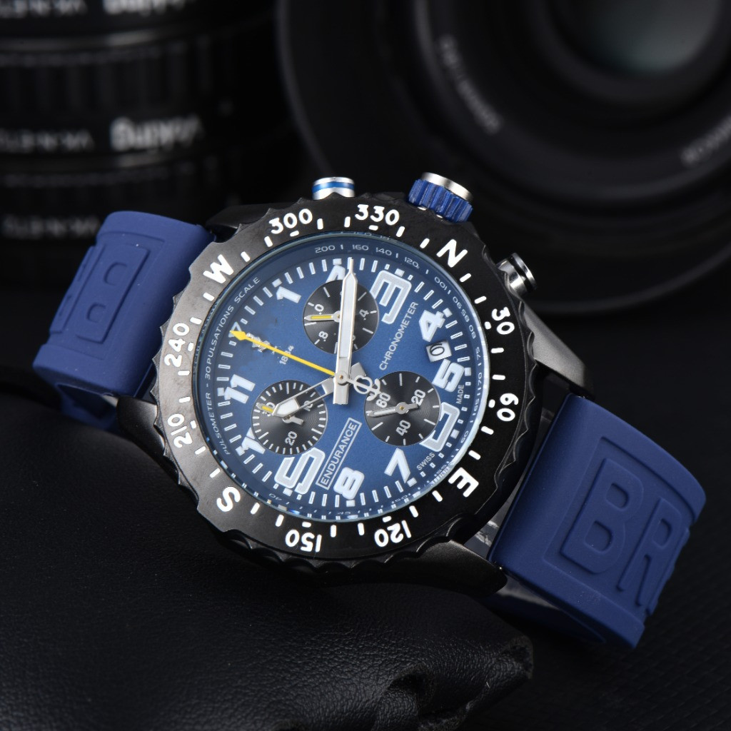 2025 BNL Men's Quartz Watch Six-Hand Function Silicone Tape Watch ...