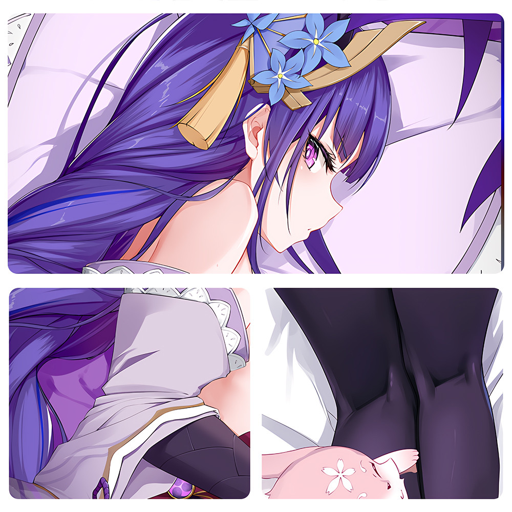Genshin Impact Raiden Ei Dakimakura 2WAY Hugging Body Pillow Case Anime ...