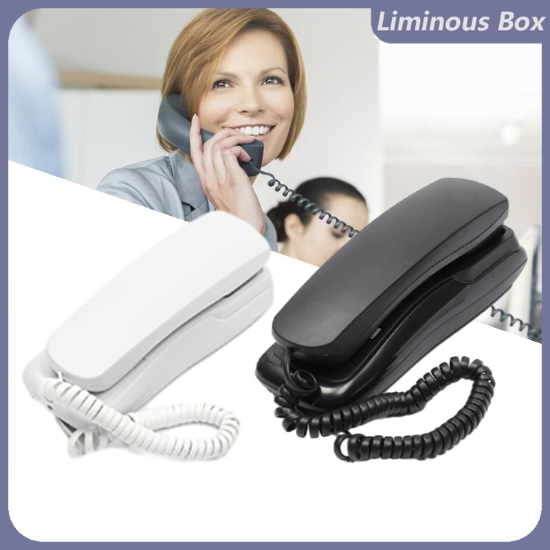 Wall Mounted Small Corded Telephone Fixed Landline Extension Phone For ...